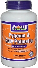 Softgels - Now Foods Pygeum & Saw Palmetto — photo N2