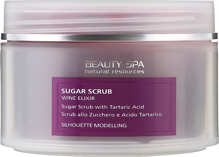 Face & Body Acid Scrub 'Wine Peeling' - Beauty Spa Silhouette Modelling Sugar Scrub — photo N1
