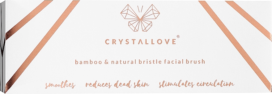 Bamboo Face Massage Brush - Crystallove Bamboo Face Brush — photo N2