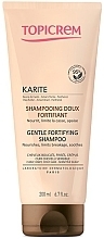 Fragrances, Perfumes, Cosmetics Gentle Strengthening Shampoo with Shea Butter - Topicrem Karite Gentle Fortifying Shampoo