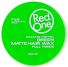 Fragrances, Perfumes, Cosmetics Matte Hair Wax - Redist Professional Red One Green Matte Hair Wax