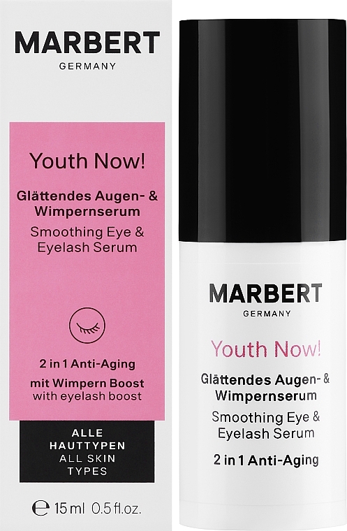 Smoothing Eye & Eyelash Serum - Marbert Youth Now! Smoothing Eye & Eyelash Serum — photo N1