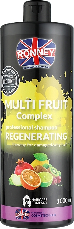 Regenerating Shampoo for Damaged & Dry Hair - Ronney Multi Fruit Complex Regenerating Shampoo — photo N1