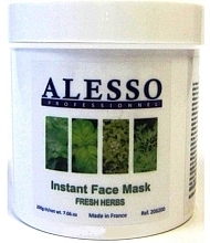 Anti-Inflammatory Soluble Mask "Fresh Herbs" - Alesso Professionnel Instant Face Mask — photo N1