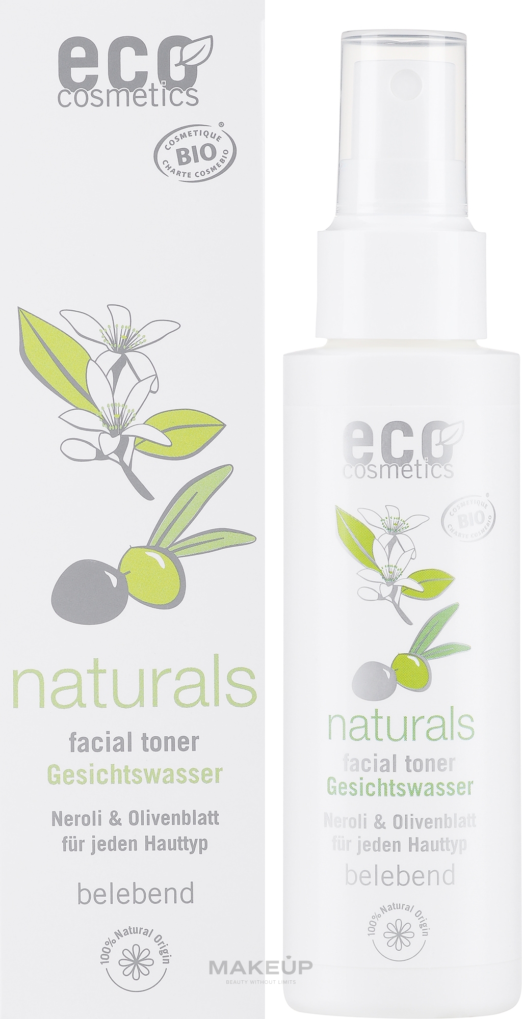 Refreshing Face Tonic "Orange and Olive Leaves" - Eco Cosmetics — photo 100 ml