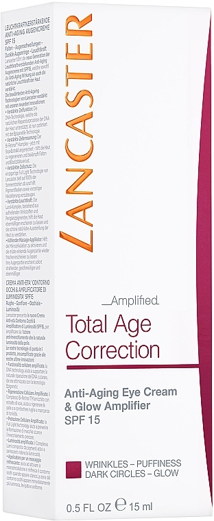 Anti-Aging Eyelash Cream - Lancaster Total Age Correction Complete Anti-aging Eye Cream SPF15 — photo N3