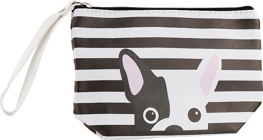 Black-White Makeup Bag - Bless — photo N1