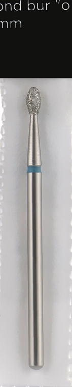 Diamond Nail File Drill Bit, drop, 2.3 mm, blue - Head The Beauty Tools — photo N1