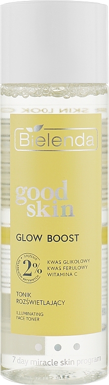 Brightening Tonic with Hyaluronic Acid - Bielenda Good Skin Glow Boost Illuminating Face Toner — photo N1