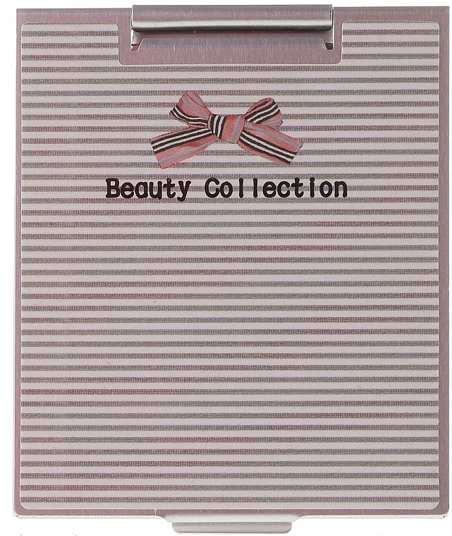 Mirror in Metal Case 85567, striped - Top Choice Beauty Collection Mirror — photo N1