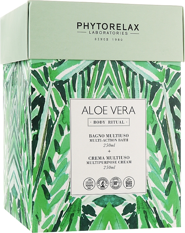 Set - Phytorelax Laboratories Aloe Vera Body Riyual (sh/gel/250ml + b/cr/250ml) — photo N1