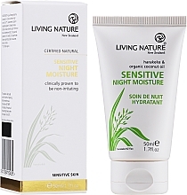 Night Face Cream - Living Nature Sensitive Night Moisture Cream — photo N9