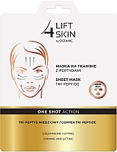 Fragrances, Perfumes, Cosmetics Peptide Sheet Mask - Lift4Skin Sheet-Mask Copper Tri-Peptide