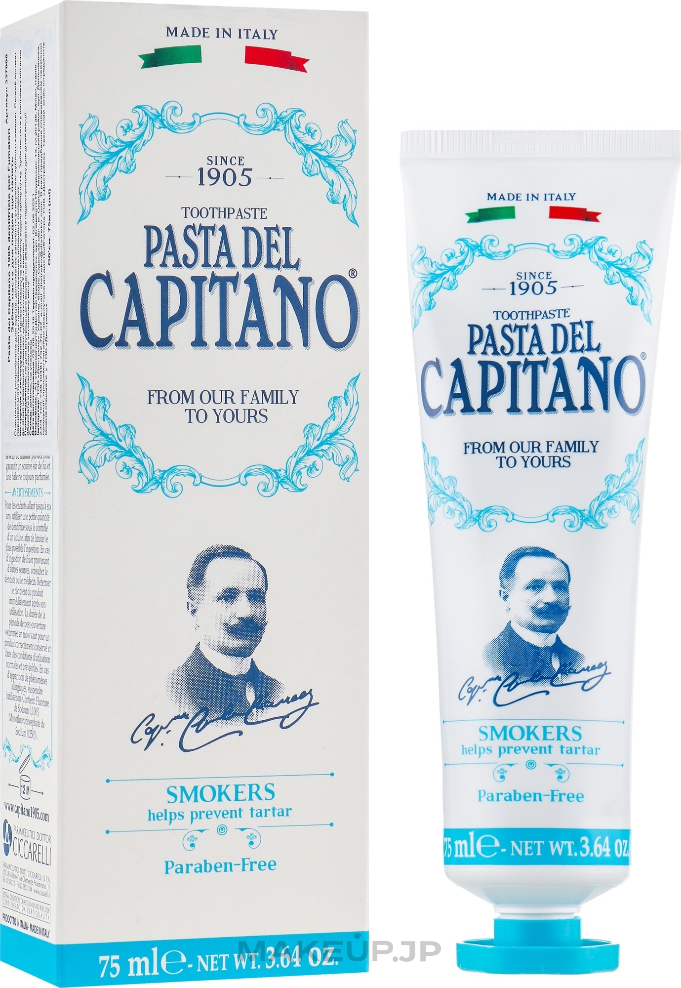 Toothpaste for Smokers - Pasta Del Capitano Smokers Toothpaste — photo 75 ml