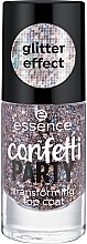 Glitter Top Coat - Essence Confetti Party Transforming Top Coat — photo N2