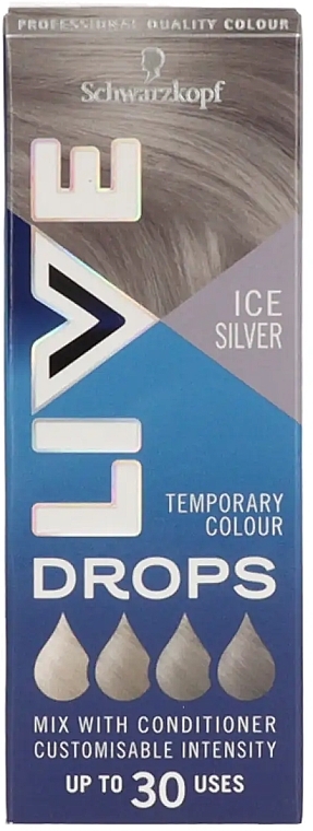 ドロップ ヘアカラー  - Live Drops Ice Silver Temporary Color	 — photo N1