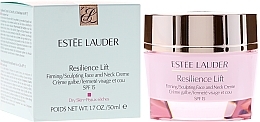 Fragrances, Perfumes, Cosmetics Lifting Face & Neck Cream for Dry Skin - Estee Lauder Resilience Lift Firming Sculpting Face and Neck Creme