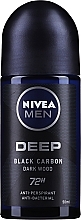 Men Roll-On Deodorant - NIVEA Men Deep Dry & Clean Feel Antiperspirant — photo N1