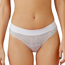 Menstrual Bikini Panties, grey - Gentle Day — photo N1