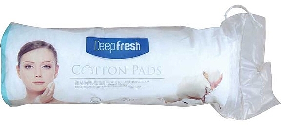 Cotton Pads, 70 pcs. - Aksan Deep Fresh Cotton Make-Up Pads — photo N1