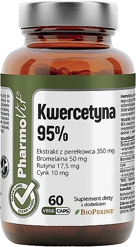 Dietary Supplement 'Quercetin 95%', 60pcs - Pharmovit Clean Label — photo N1