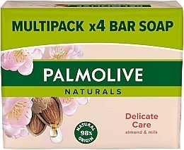 Fragrances, Perfumes, Cosmetics Almond Solid Soap, 4x90g - Palmolive Naturals Almond Bar Soap
