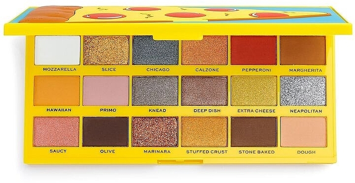 Eyeshadow Palette - Makeup Revolution I Heart Revolution Tasty Palette Pizza — photo N1