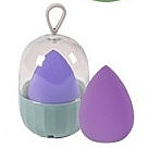 Makeup Sponge 38426, purple - Top Choice Blender Sponge With Case — photo N1