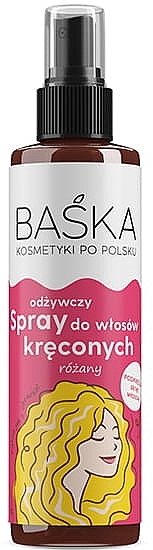 Curly Hair Spray 'Rose' - Baska — photo N1