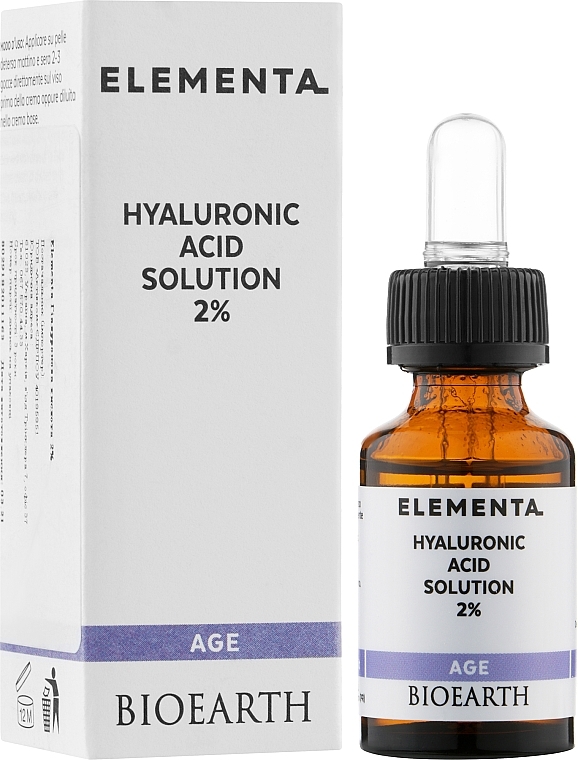 Hyaluronic Acid 2% Serum - Bioearth Elementa AGE Hyaluronic Acid 2% — photo N4