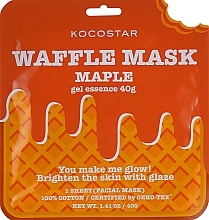 Fragrances, Perfumes, Cosmetics Rejuvenating Waffle Mask "Maple" - Kocostar Maple Waffle Mask