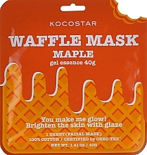 Rejuvenating Waffle Mask "Maple" - Kocostar Maple Waffle Mask — photo N1