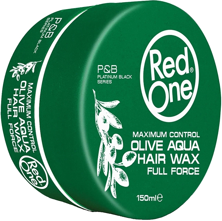 Ultra Strong Hold Hair Styling Aqua Wax - RedOne Olive Aqua Hair Wax — photo N1