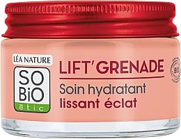 Fragrances, Perfumes, Cosmetics Smoothing Face Moisturizer - So'Bio Etic Lift'Grenade Smoothing Moisturiser