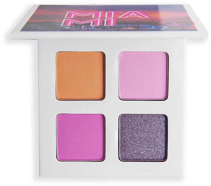 Eyeshadow Palette - BH Cosmetics Magnetic In Miami Shadow Quad — photo N2