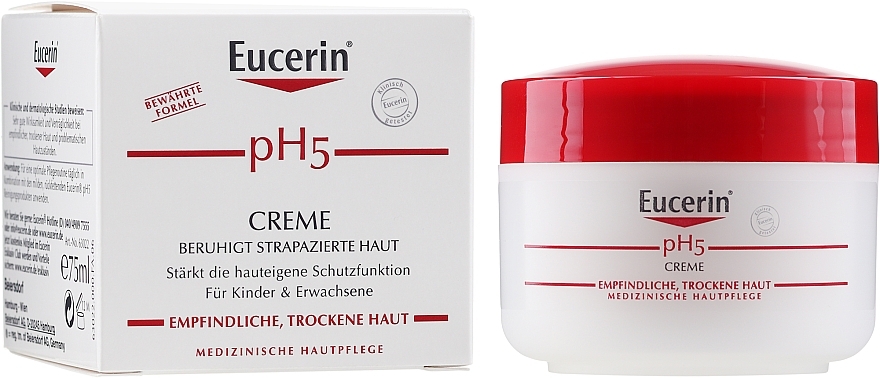 Versatile Allergy-Prone Skin Cream - Eucerin pH5 Creme — photo N2