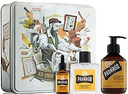 Set - Proraso Wood & Spice Beard Kit (balm/100ml + shmp/200ml + oil/30ml) — photo N1