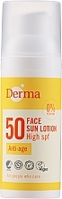 Anti-Aging Sun Face Lotion - Derma Sun Face Lotion Anti-Age SPF50 — photo N2