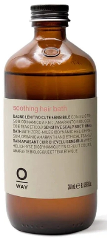 Shampoo - Oway Soothing Hair Bath (in glass bottle) — photo N1
