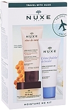 Fragrances, Perfumes, Cosmetics Set - Nuxe Moisture Me Kit (h/cr 30ml + f/cr/30ml + lip/balm/15g)