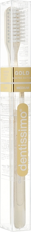 Medium Toothbrush - Dentissimo Medium Gold — photo N1