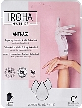 Fragrances, Perfumes, Cosmetics Rejuvenating Hand Mask - Iroha Anti-Age Triple Hyaluronic Acid & Bakuchiol Hand Mask
