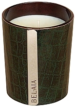 Decorative Case for Candle in Glass 180 g, Croco - Belaia Candle Reversible Sleeve — photo N2