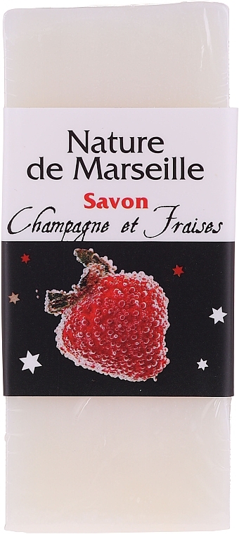 Set "Strawberry & Champagne" - Nature De Marseille (sh/gel/150ml +cr/60ml + b/balm/100ml + soap/95g) — photo N5