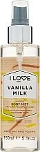 Fragrances, Perfumes, Cosmetics Refreshing Body Spray "Vanilla Milk" - I Love Vanilla Milk Body Mist