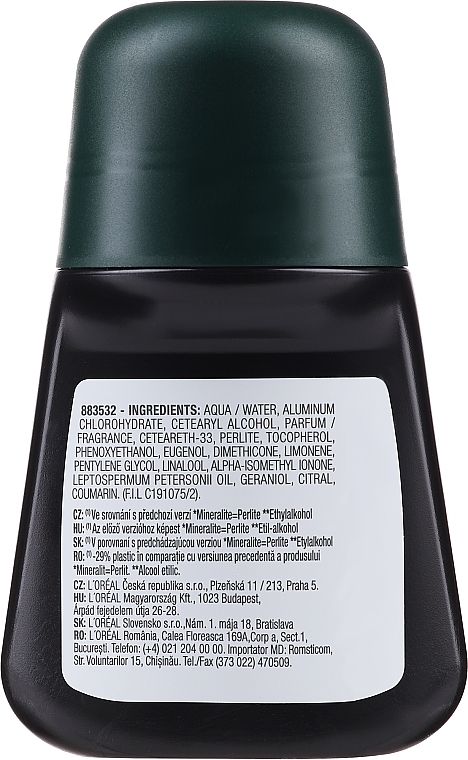 Deodorant - Garnier Men Pure Active Deodorant Roll-On — photo N2