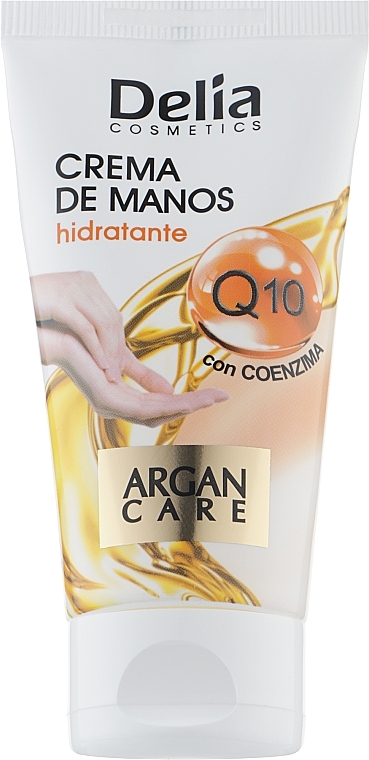 Moisturising Hand Cream with Argan Oil - Delia Cosmetics Hand Cream Argan Care Q10 — photo N1