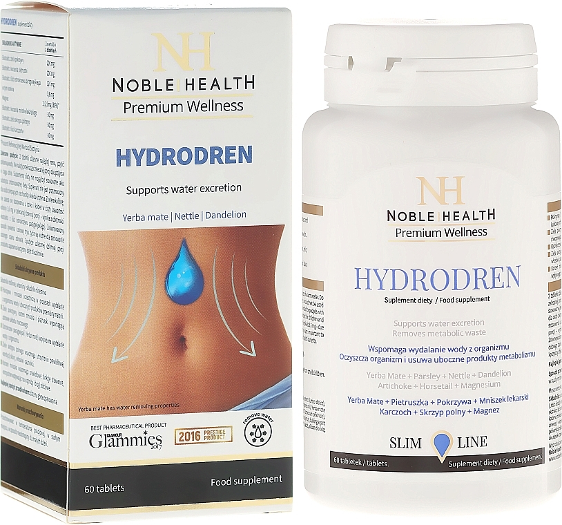 Dietary Supplement Complex - Noble Health Slim Line Hydrodren — photo N1