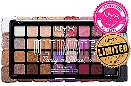 Eye & Face Shadow Palette, 32 shades - NYX Professional Makeup Ultimate Party on Sunset — photo N9