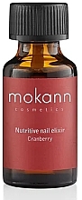 Fragrances, Perfumes, Cosmetics Cranberry Nail Elixir - Mokann Cosmetics Nutritive Elixir Cranberry